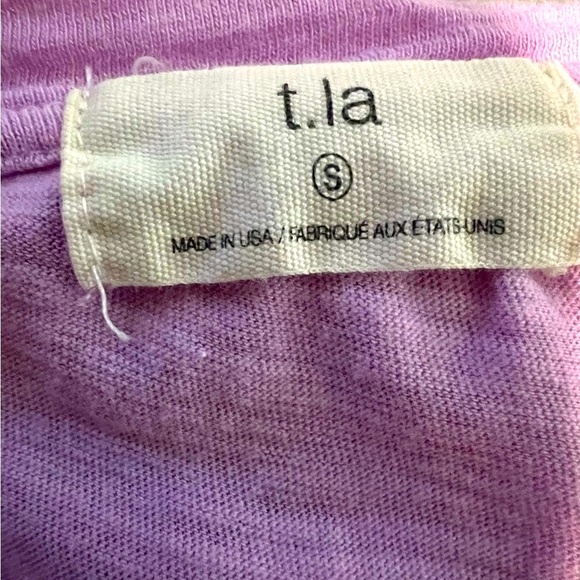 NWOT Anthropologie T.La Monika Flutter Sleeve Tee Size Small - Picture 4 of 8